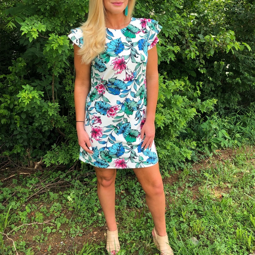 NEW! Print Shift Dress